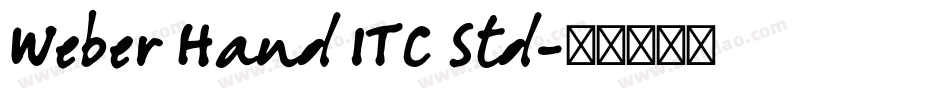 Weber Hand ITC Std字体转换